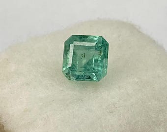 Émeraude Verte De Zambie - 1,28 Carats - Taille 7,5x6 Mm - Huilée - Rare