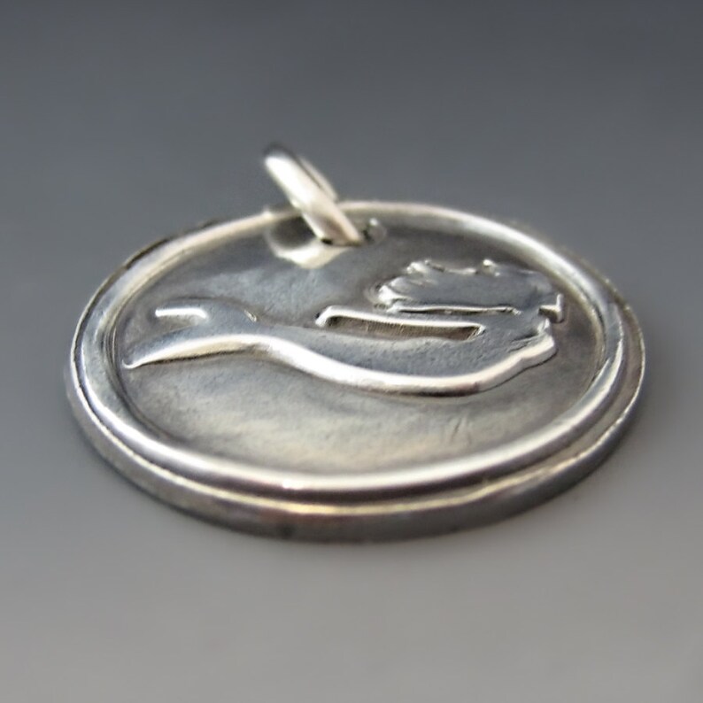 Sterling Silver Mermaid Charm I/'d rather be a Mermaid Mermaid Pendant Silver Mermaid Necklace Beach Jewerly Ocean Gifts for Her