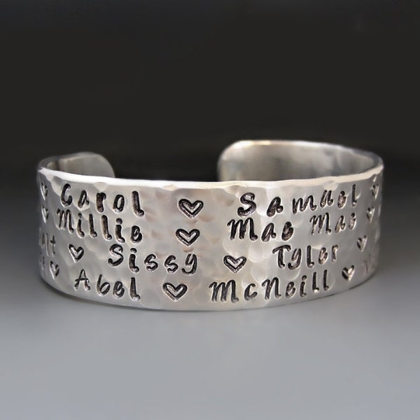 Grandma Bracelet With Grandkids Names Etsy