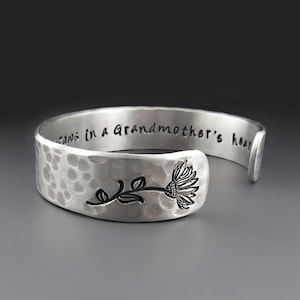 Hand Stamped Bracelet Your Words, 1/2 inch wide Custom Cuff, Aluminum Personalized Cuff, Teen Gift Idea, For Her / Him , Anniversary