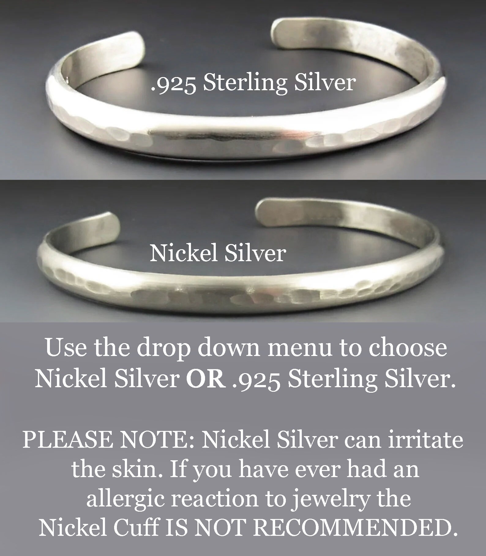Nickel silver best sale bracelet