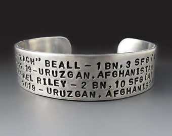 Custom Listing for Daigoroh - 3/4 inch wide Aluminum Cuff