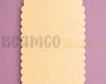 Baltic Birch Wood Scalloped Arch Blank | Laser Ready DIY Craft Sign