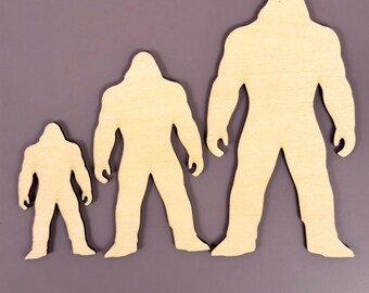 Laser Cut Bigfoot Wood Blank | Baltic Birch DIY Craft