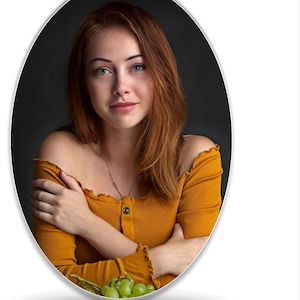 Personalized Memorial Porcelain Pictures On Ceramic Plaques, Oval Ceramics Images for Headstone, Ceramic Photo for Tombstones, Never Fading