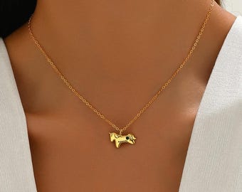 Personalized Horse Necklace, Equestrian Name Necklace, Animal Necklace, Horse Birthstone Necklace, Gift for Girl, Horse Lover Necklace