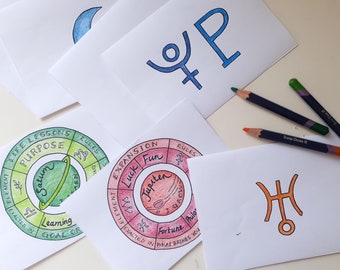 The Planets Flashcards - DIY Colour In - PDF Printable