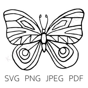 Borboleta SVG - Download instantâneo - Clipart de borboleta, borboleta png, borboleta de casamento svg, primavera svg, borboleta fofa, svg caprichoso