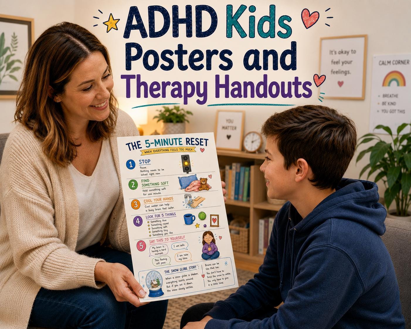 ADHD Emotional Regulation Posters and Handouts for Kids | Coping Skills ...