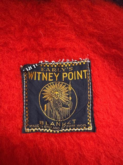 Early’s of Witney  ブランケット VINTAGE EARLY'S OF WITNEY PURE MERINO WOOL SATIN EDGE BLANKET 93