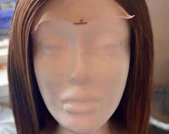 4x4 Closure 100% human hair Bob Wig “Blair” 14 Inch 4/27 | 150 Density | Light Brown Lace | Medium Adjustable Cap | Ready to Wear