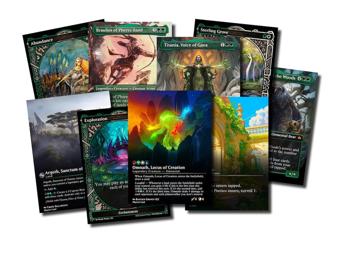 Green Peace Revenge Commander Proxy Deck - Etsy