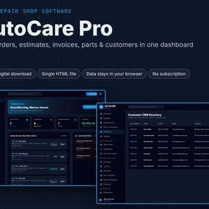 Auto Repair Shop Management Software | Work Orders, Customers, Vehicles, Estimates, Invoices & Inventory | AUTOCARE PRO