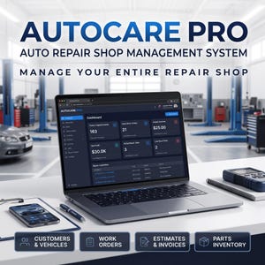Logiciel de gestion pour ateliers de réparation automobile | Bons de travail, clients, véhicules, devis, factures et inventaire | AUTOCARE PRO