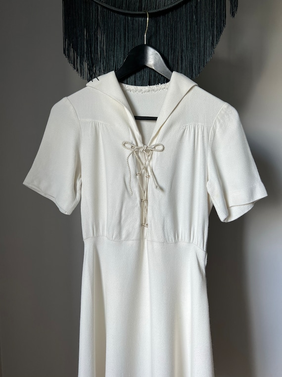 1930s Swedish white dress . 30s vintage nautical … - image 6