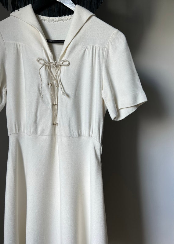 1930s Swedish white dress . 30s vintage nautical … - image 3