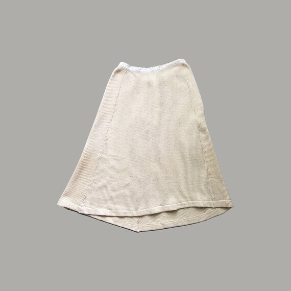 1930s knit cotton skirt . 30s vintage Swedish coun