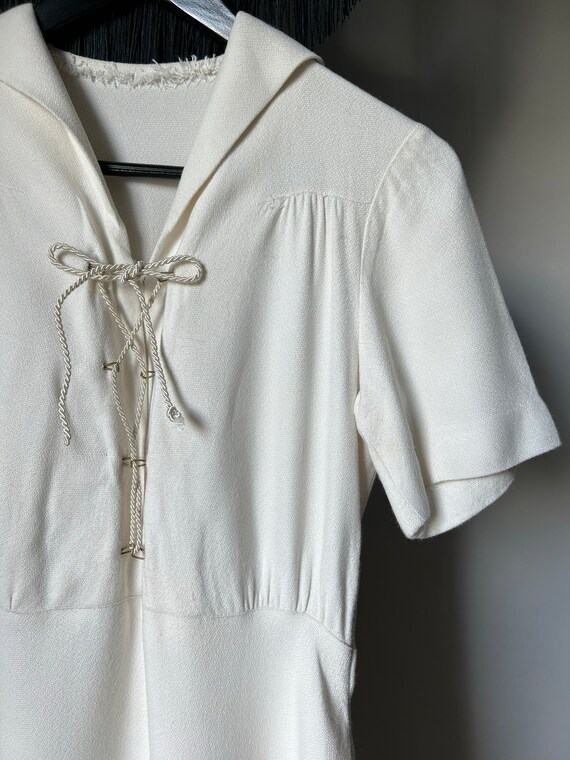 1930s Swedish white dress . 30s vintage nautical … - image 4