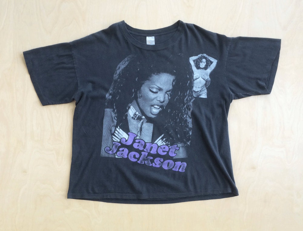 00sジャネットジャクソン ビンテージTシャツnaughty by nature Vintage Naughty by Nature Janet Jackson T-Shirt 1993 – For
