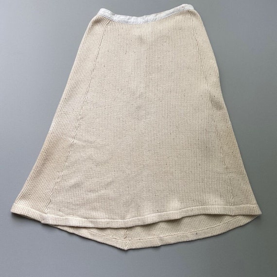 1930s knit cotton skirt . 30s vintage Swedish coun