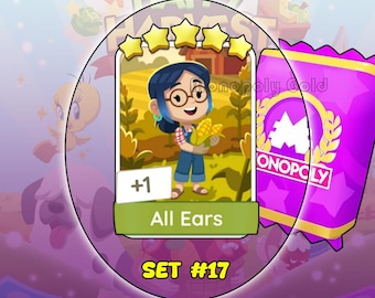 All Ears - Monopoly Go! Sticker 5 Sterne [ Set 17 ]