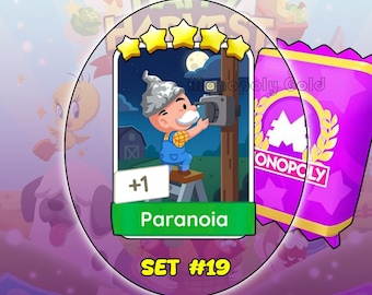 Monopoly Go! Paranoia Sticker 5 Sterne [ Set 19 ]