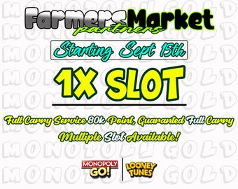 Farmers Market Partners [ 1x Slot ] Monopoly Go! Partners Full Carry Service