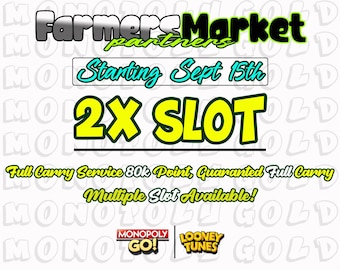 Farmers Market Partners [ 2x Slot ] Monopoly Go! Partners Full Carry Service