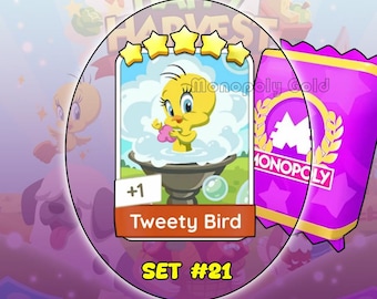 Monopoly Go! Tweety Bird Sticker 5 Sterne [Set 21]