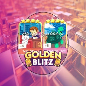 Talk Show & Tortoise Trot - Monopoly_Go Sticker 4 Sterne - Golden Blitz Event Special Combo