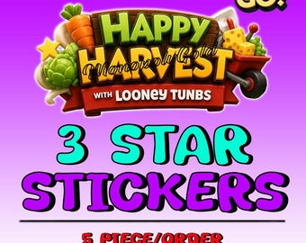 Monopoly Go Happy Harvest Album 3-Sterne-Sticker - 5 Stück/Bestellung