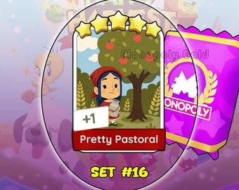 Pretty Pastoral - Monopoly Go! Sticker 5 Sterren [ Set 16 ]