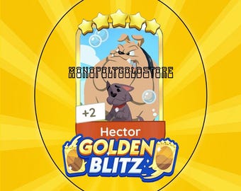 Hector - Monopoly Go! Sticker 5 Sterne - Golden Blitz [ Set 21 ]