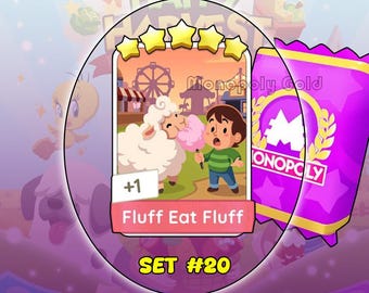 Monopoly Go! Fluff Eat Fluff Sticker 5 Sterne [Set 20]