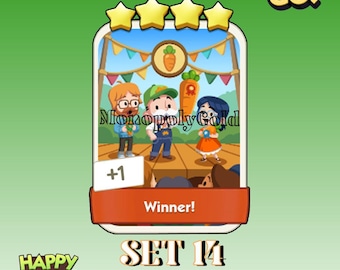 Winner! - Monopoly Go! Sticker 4 Star [ Set 14 ]
