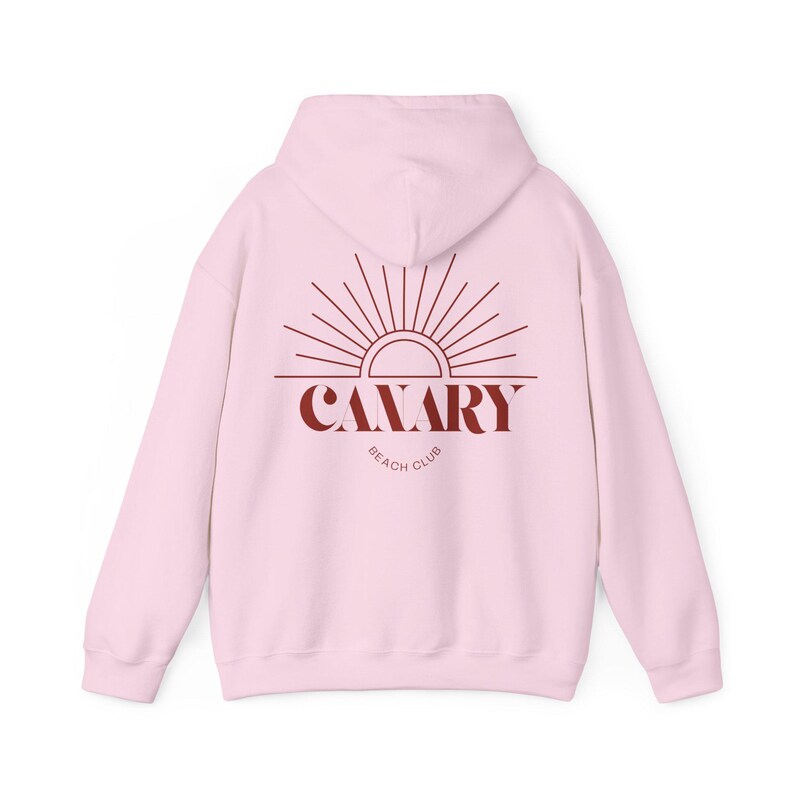 Hoodie met capuchon en zonsopgang | Retro sweatshirt met sunburst-logo afbeelding 11