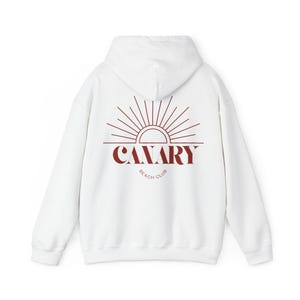 Hoodie met capuchon en zonsopgang | Retro sweatshirt met sunburst-logo afbeelding 4