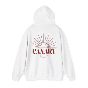 Hoodie met capuchon en zonsopgang | Retro sweatshirt met sunburst-logo afbeelding 12