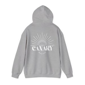 Hoodie met capuchon en zonsopgang | Retro sweatshirt met sunburst-logo afbeelding 13