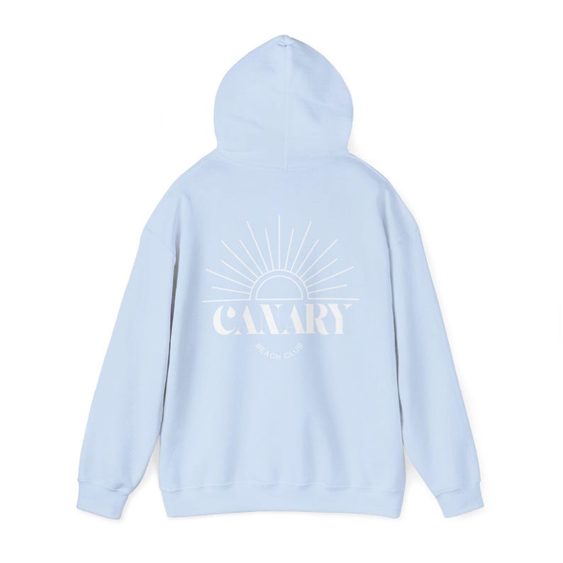 Hoodie met capuchon en zonsopgang | Retro sweatshirt met sunburst-logo afbeelding 14