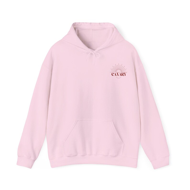 Hoodie met capuchon en zonsopgang | Retro sweatshirt met sunburst-logo afbeelding 10