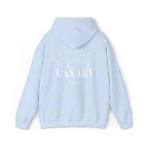 Hoodie met capuchon en zonsopgang | Retro sweatshirt met sunburst-logo afbeelding 9