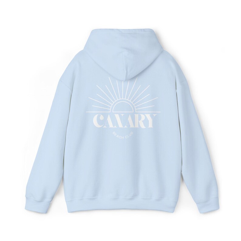Hoodie met capuchon en zonsopgang | Retro sweatshirt met sunburst-logo afbeelding 9