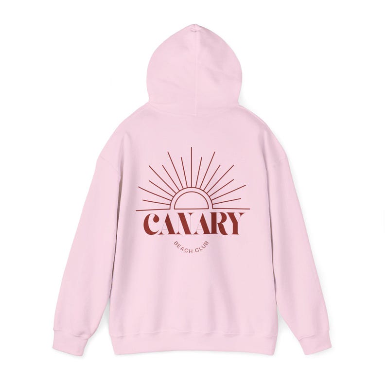 Hoodie met capuchon en zonsopgang | Retro sweatshirt met sunburst-logo afbeelding 15