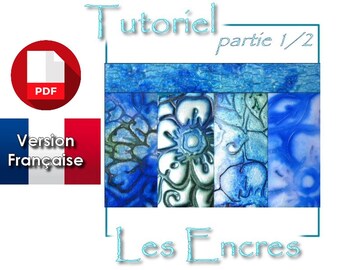 PDF tutorial in French: 5 recipes for inks on polymer clay