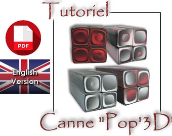 Tutorial / PDF English : Pop 3D effect, Cane