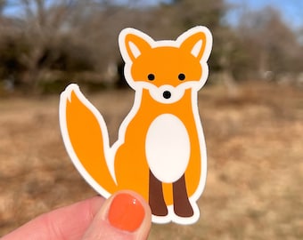 Red Fox Vinyl Sticker