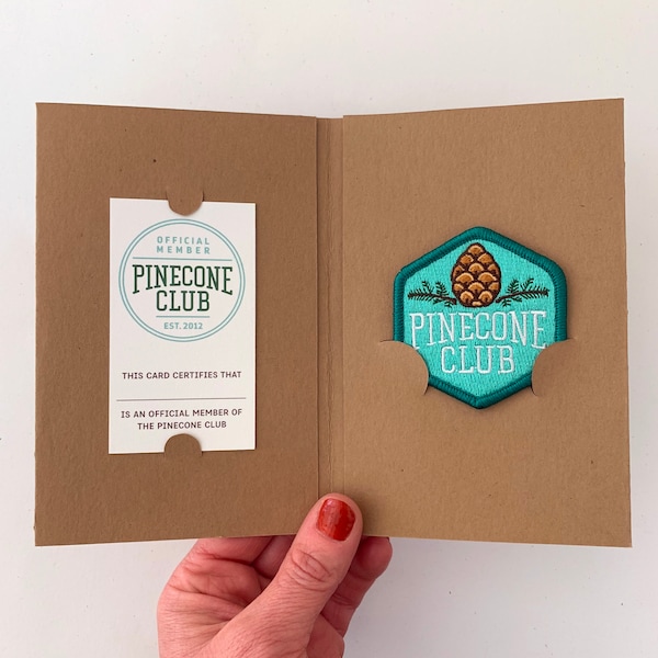 Pinecone Club Patch (with optional membership kit)