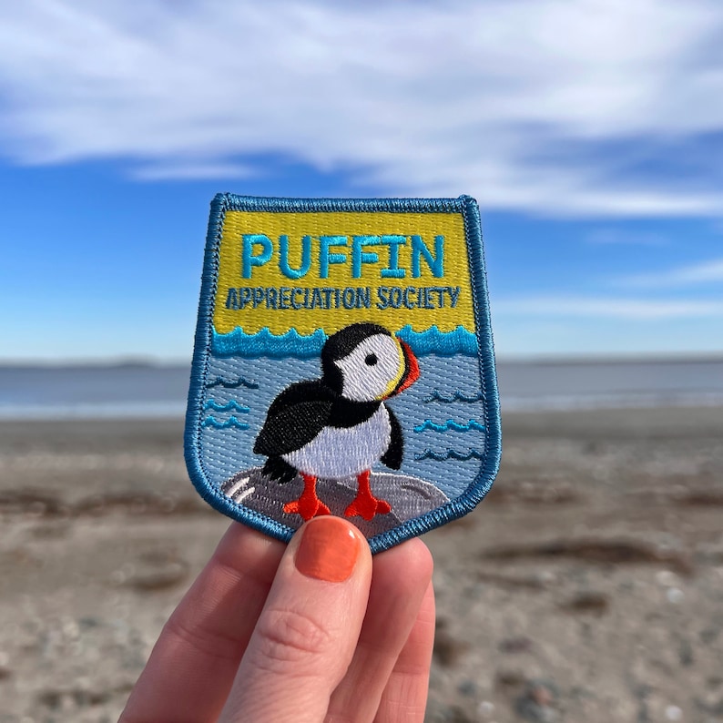 Puffin Appreciation Society Patch with optional membership kit image 1