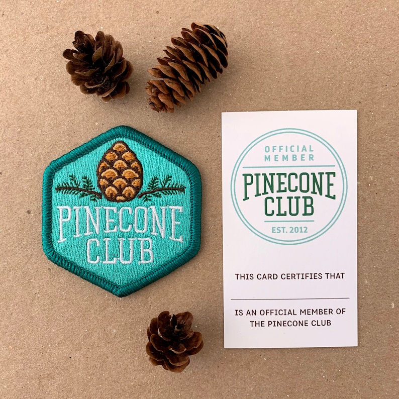 Pinecone Club Patch with optional membership kit image 10